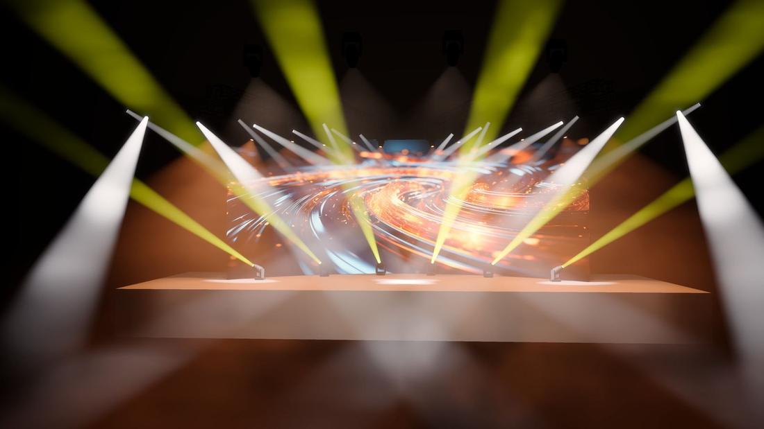 Live band: swirl LED looks · 9